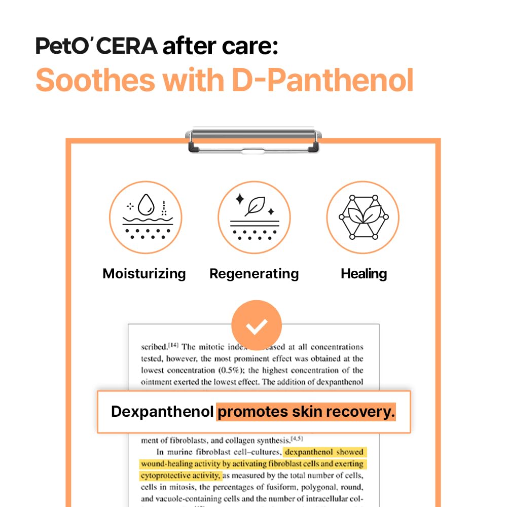 Breezytail PetO’Cera bottle highlights ceramide-based nourishment for a healthier-looking coat.