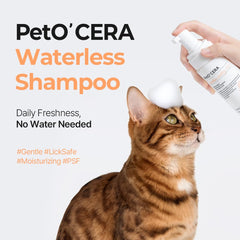 Breezytail PetO’Cera whisper-quiet foaming pump close-up for calm application.
