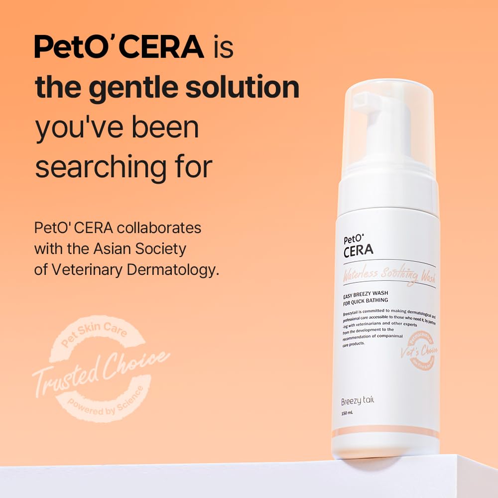 Breezytail PetO’Cera hypoallergenic formula is gentle for kittens and seniors.