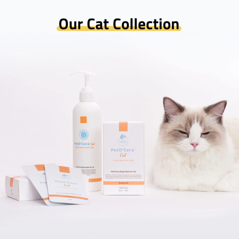 Breezytail PetO'Cera Cat Cream supports daily gentle skin care.