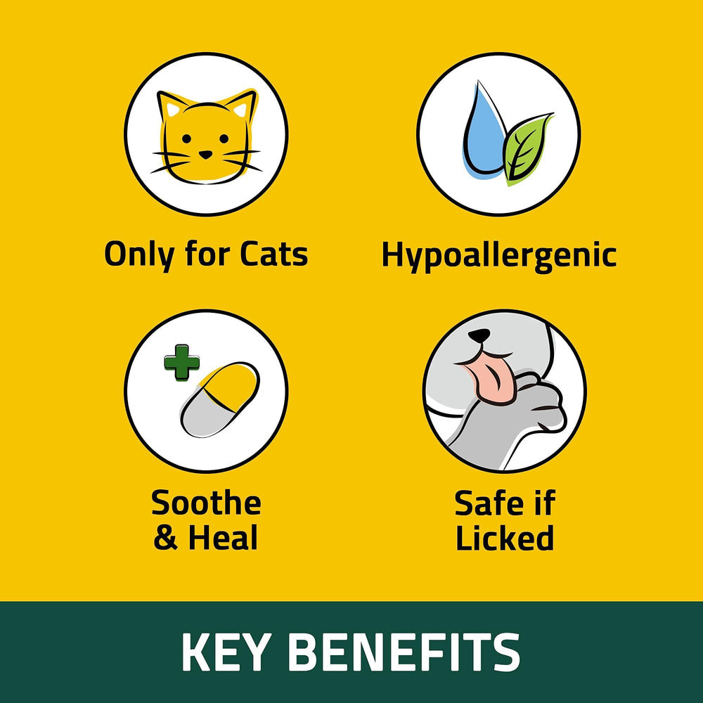 Breezytail PetO'Cera Cat Cream applied to a paw for dry skin relief.
