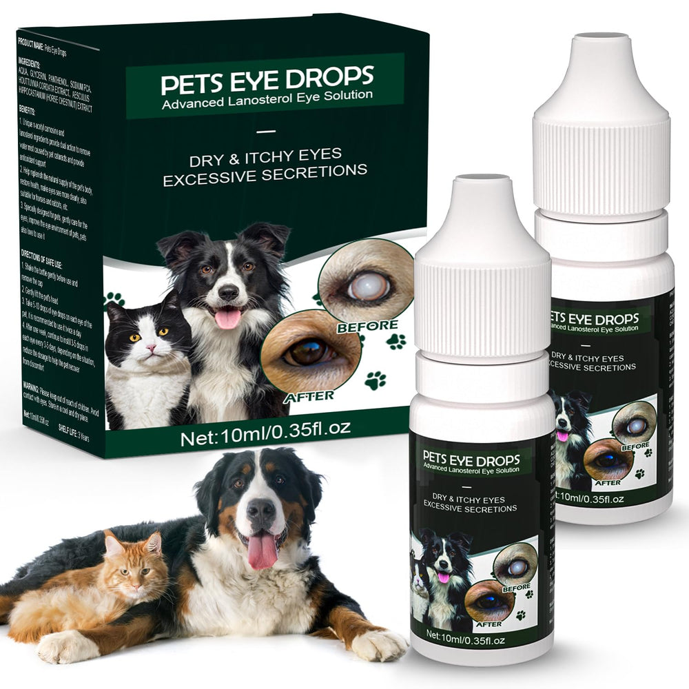 Brennenstuhl Cataract Drops for Dogs bottle with dropper for easy, gentle eye care.