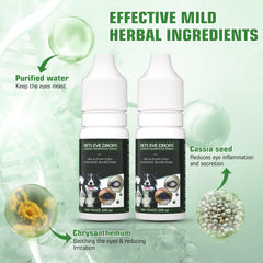 Label highlighting natural chrysanthemum and cassia seed ingredients in Brennenstuhl drops.