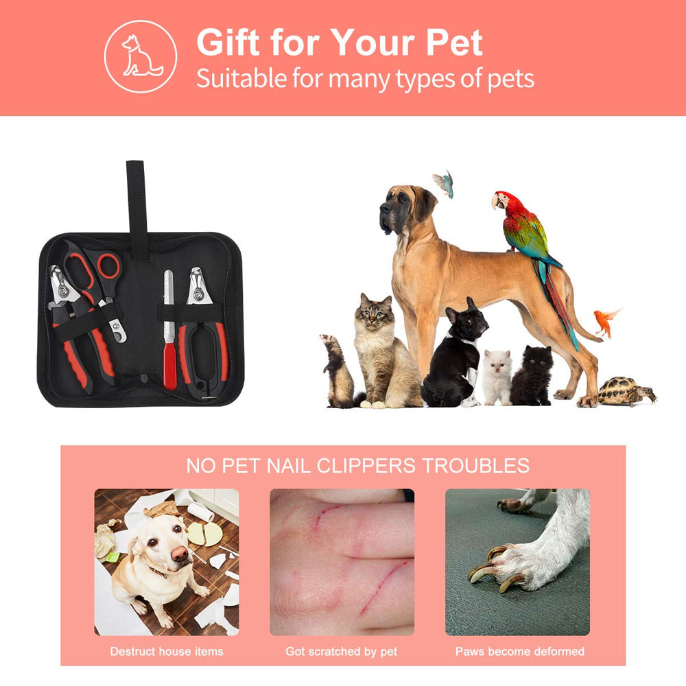 Set de 3 cortaunas Bretheil para perros de todas las tallas.