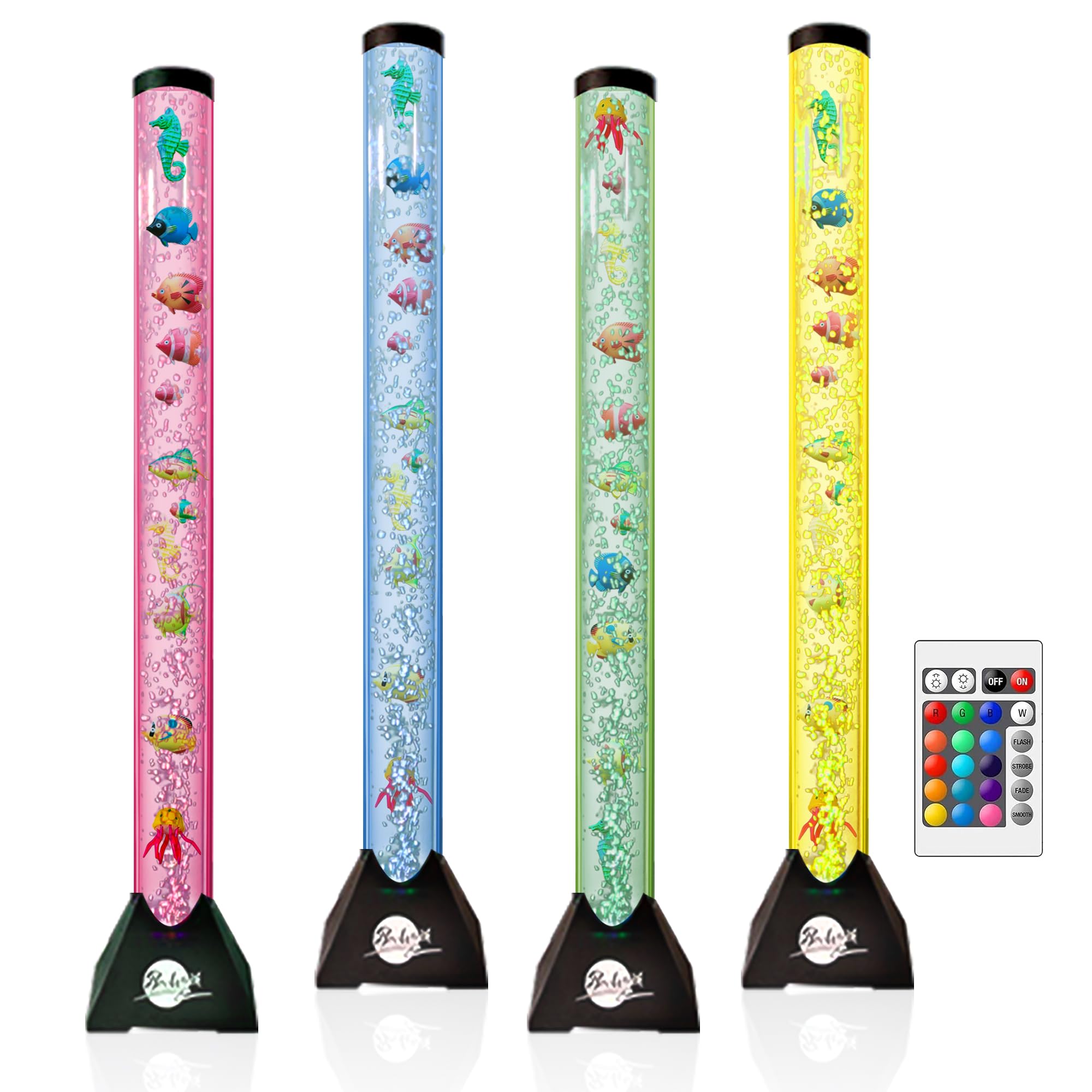 Brewish 4FT sensory LED water bubble lamp calms with ambient light