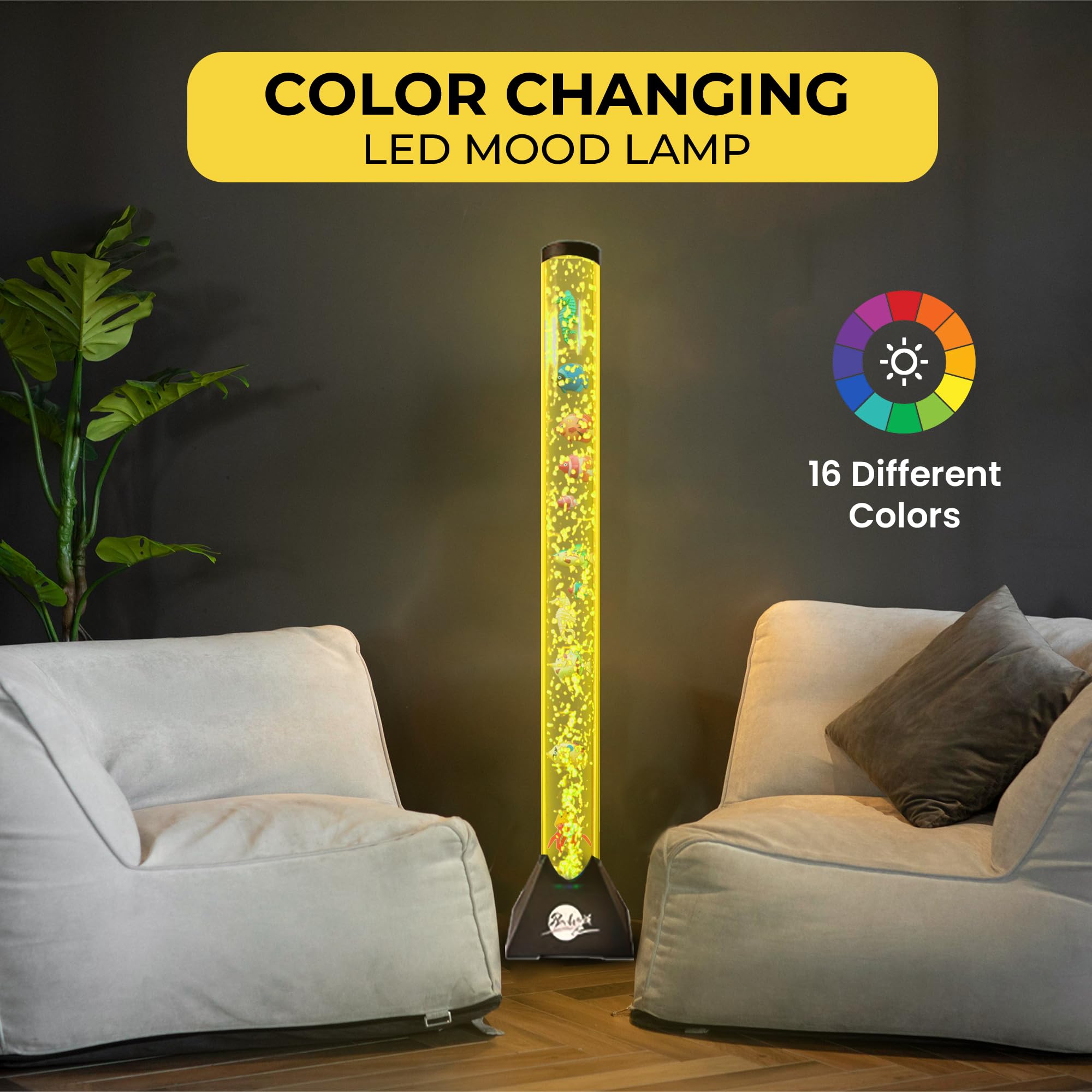 Brewish 4FT lamp remote control makes color changes and modes easy