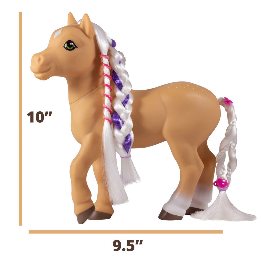 Breyer Mane Beauty accessories with pony showing comb, clips, and bands for hair styling