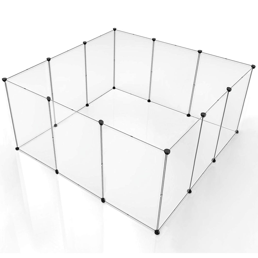 Brian & DANY playpen panel assembly steps for customizable layouts.
