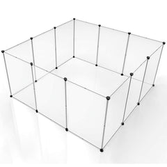 Brian & DANY playpen panel assembly steps for customizable layouts.