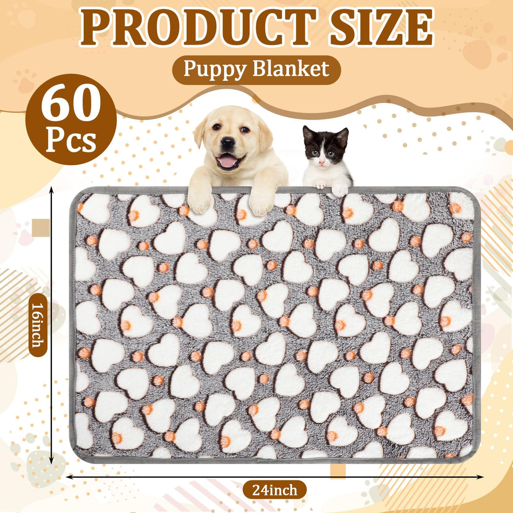 BrightRow puppy blanket Heart brown 16x24 soft, breathable warmth for year-round comfort