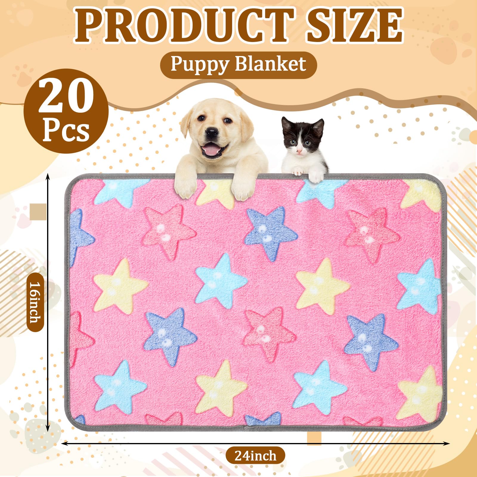 BrightRow puppy blanket heart green pattern offers soft insulation for cuddles