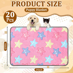 BrightRow puppy blanket heart green pattern offers soft insulation for cuddles