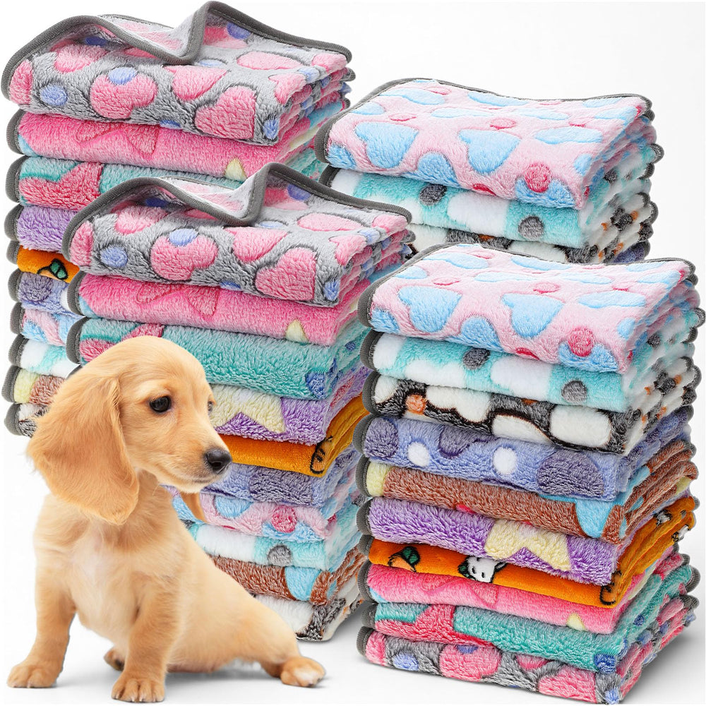 BrightRow puppy blanket Heart pink 16x24 offers soft warmth for small dogs and cats