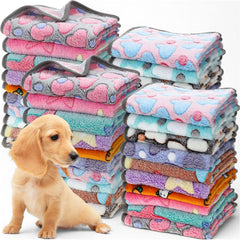 BrightRow puppy blanket Heart pink 16x24 offers soft warmth for small dogs and cats