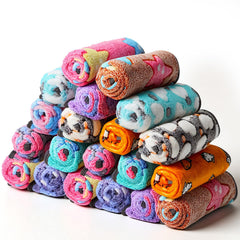 BrightRow puppy blanket heart pink pattern provides cozy warmth for small pets