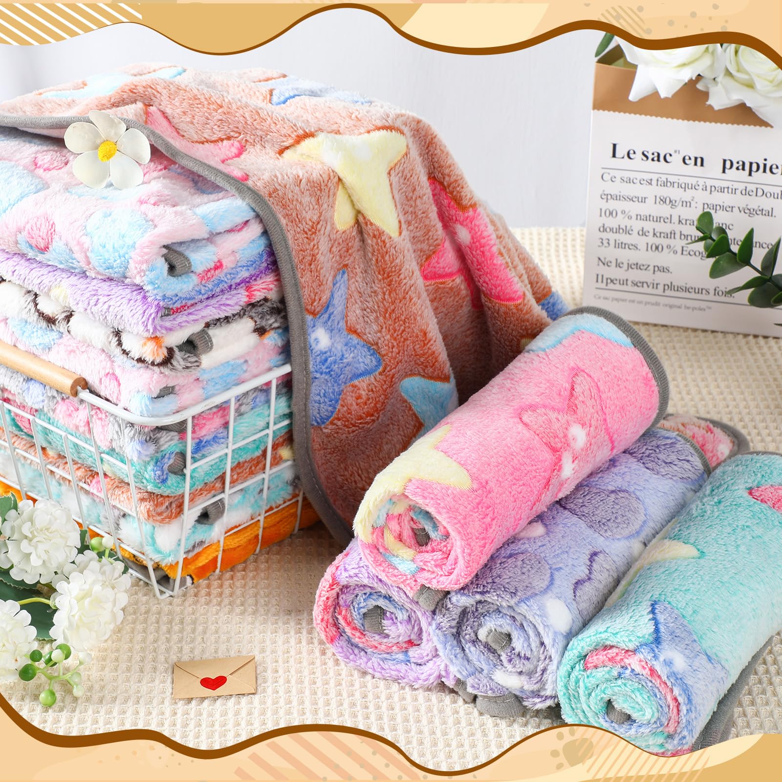 BrightRow puppy blanket yellow carrot print adds playful warmth for naps