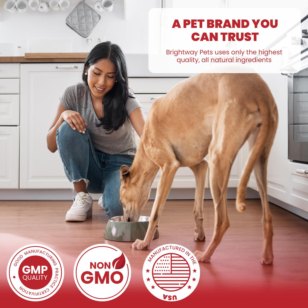 Brightway Pets grass-fed collagen for dogs amino acids graphic—essential nutrients