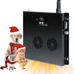 Briidea dog house heater front view delivering quick warmth to pets.