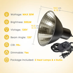 Briignite 50W UVA basking light ideal for bearded dragons and geckos.
