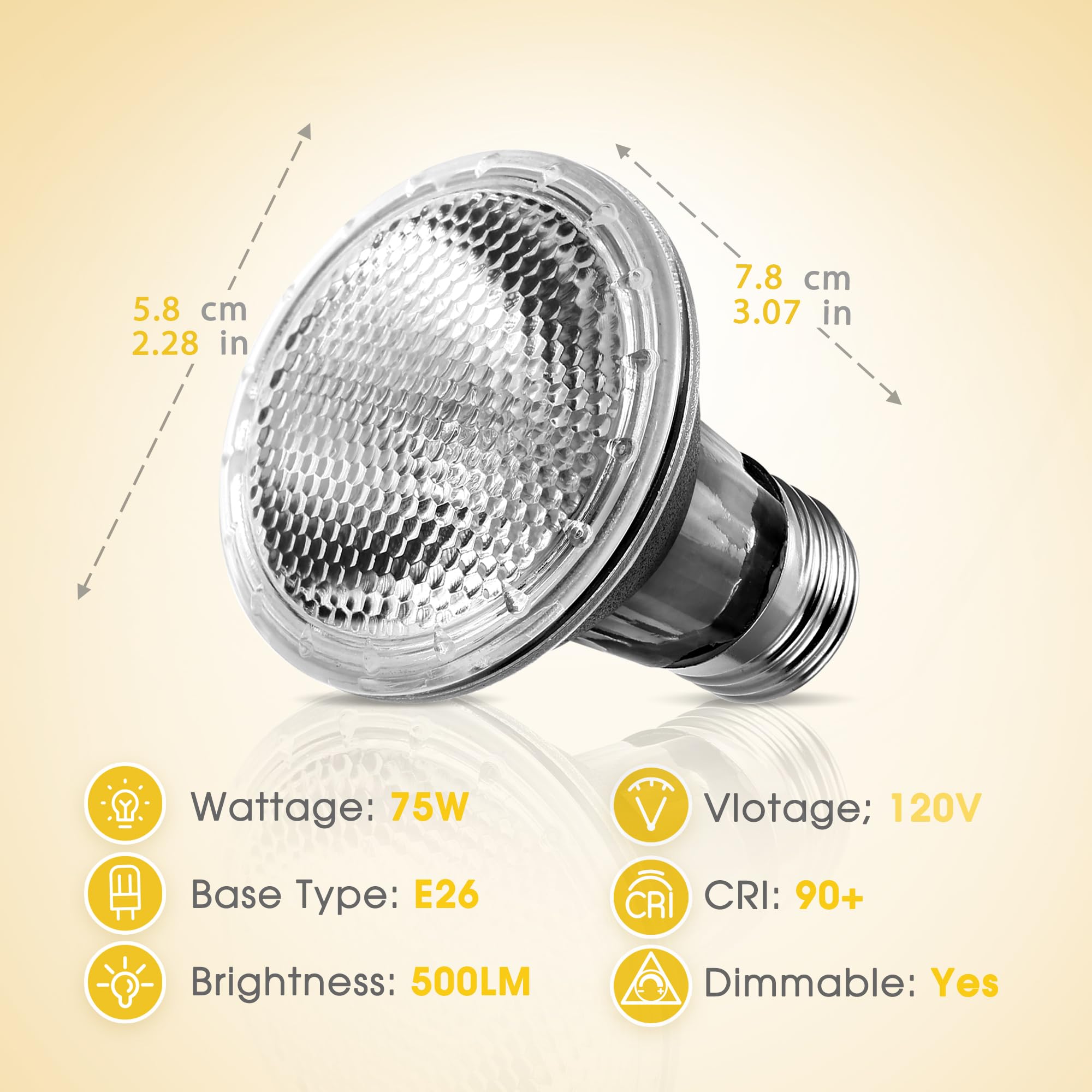 Briignite aluminum heat bulb body offers durable, safe design for reliable performance.