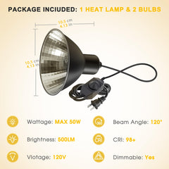 Briignite aluminum reflector-dome assembly showing heat distribution