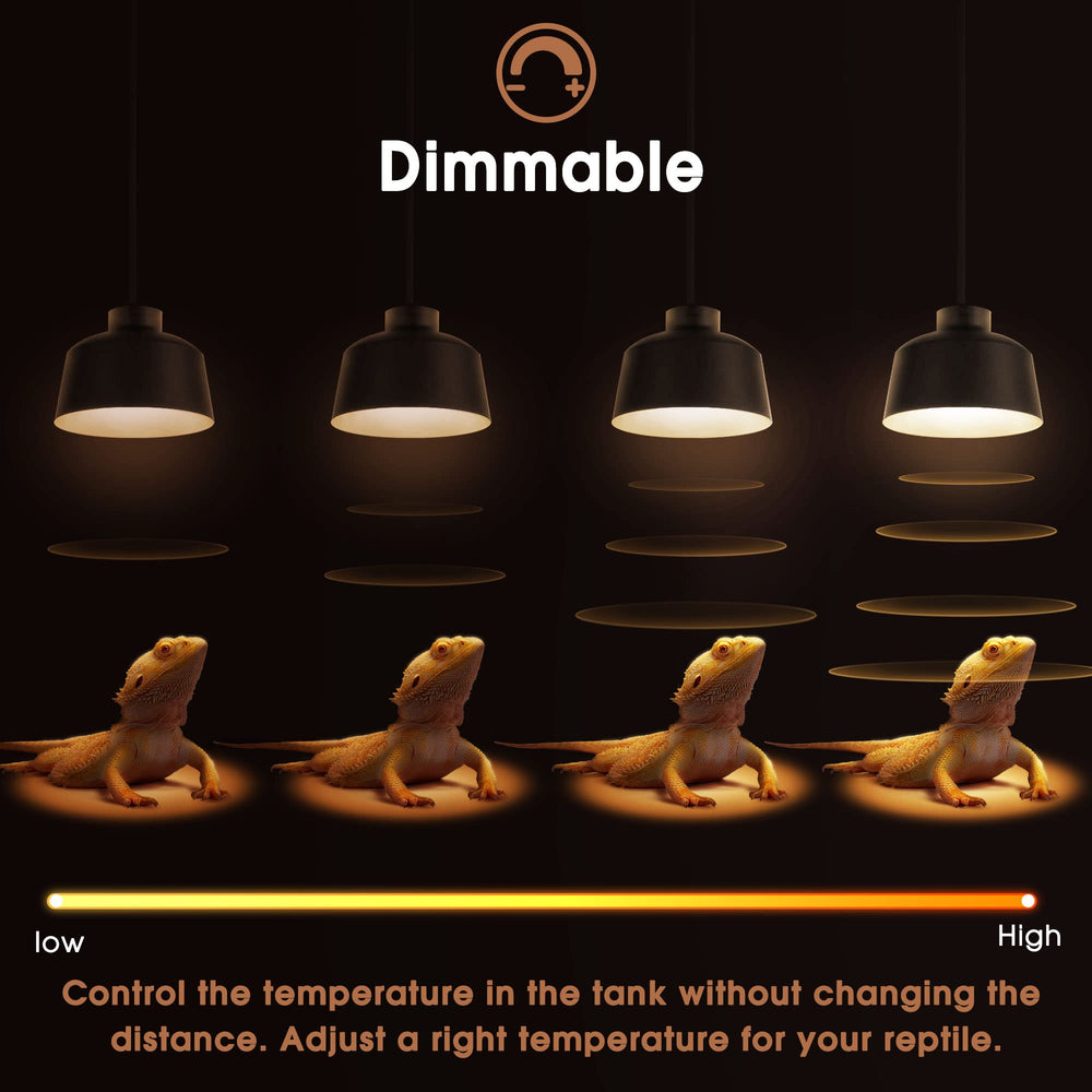 Briignite dimmable heat lamp lets you tailor warmth for pets.