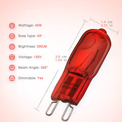 Briignite G9 uv night red glow highlights nighttime heat without disturbing sleep.
