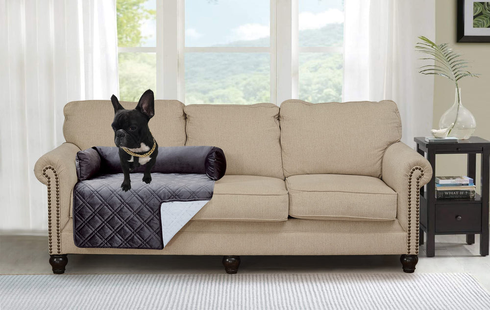 Brilliant Sunshine calming dog bed mat with double diamond quilting enhances décor while protecting furniture.