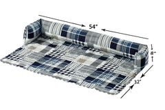 Brilliant Sunshine quilted dog bed silicone paw dots back slip-resistant on furniture