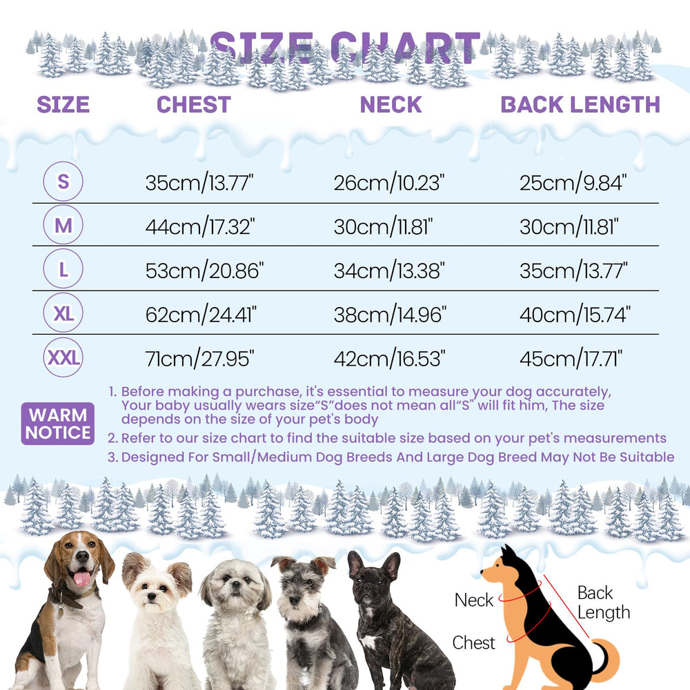 BRKURLEG Purple Dog Coat harness back shows integrated harness for easier walks.