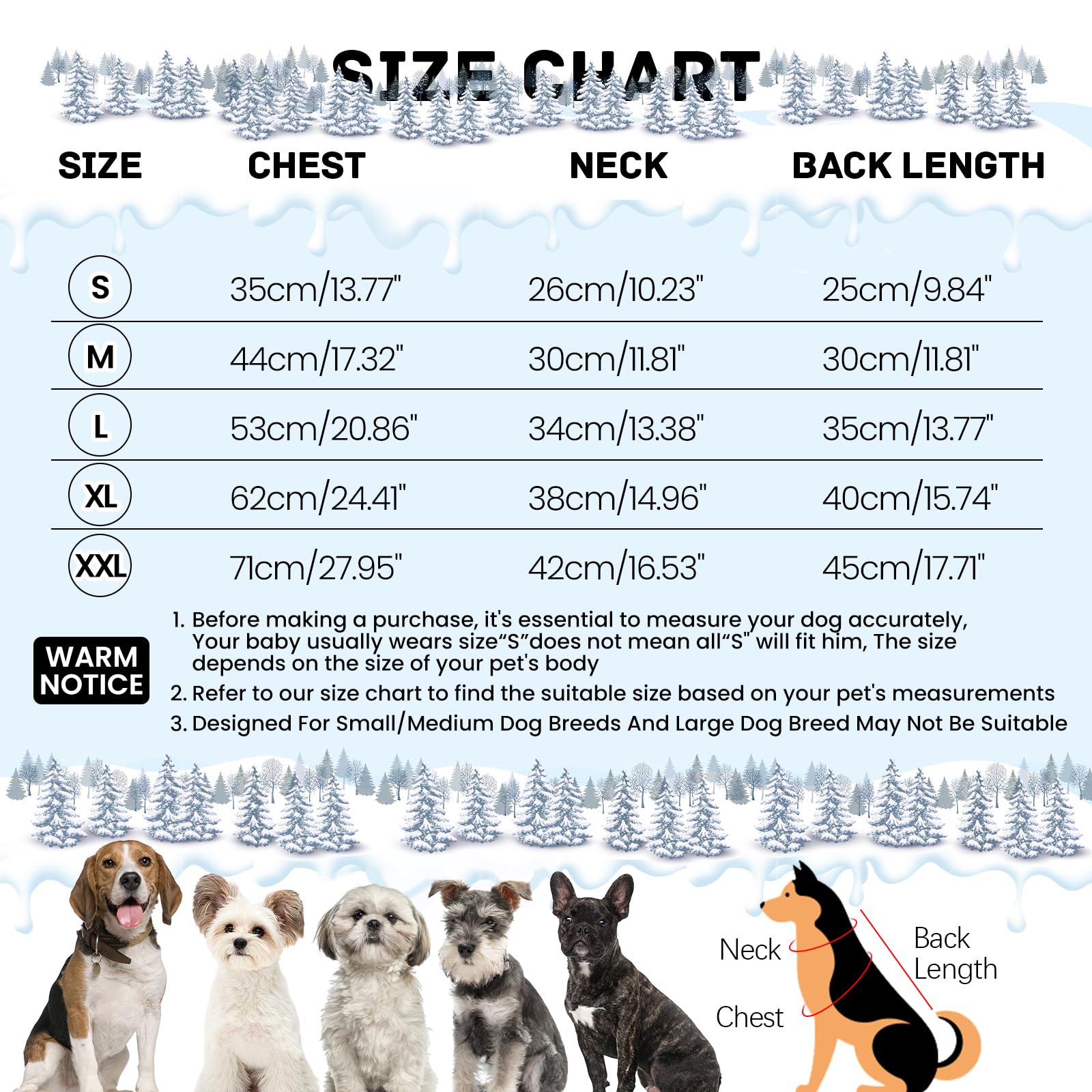 BRKURLEG inner-soft-cotton-fleece-warmth keeps dogs snug on cold days