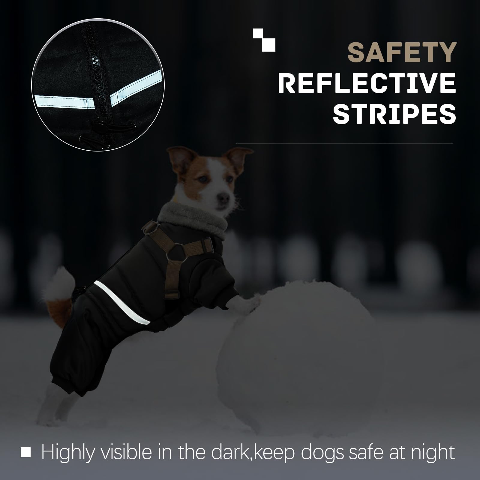 BRKURLEG reflective-strips-night-visibility boosts safety during dusk walks