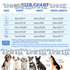 BRKURLEG blue dog winter coat water-resistant fabric helps keep fur dry