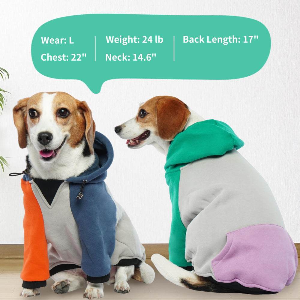 BRKURLEG dog hoodie outdoor walk-ready in chilly weather
