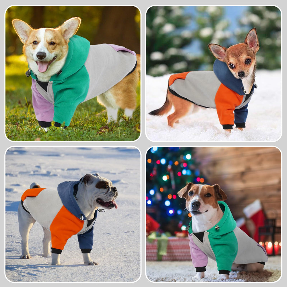BRKURLEG dog hoodie snack pocket during a walk