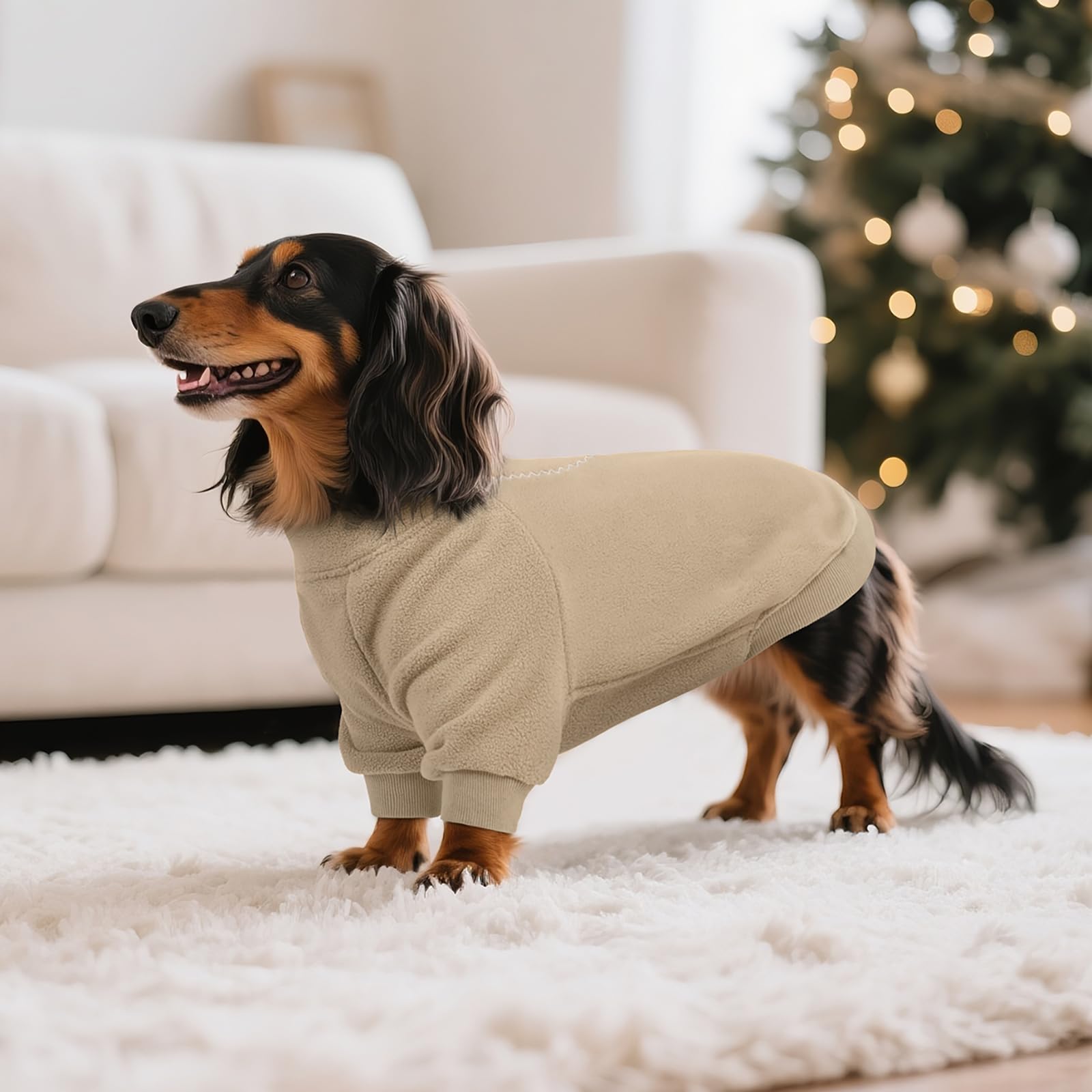 BRKURLEG fleece warmth on-walk scenario shows cozy protection in cold days.