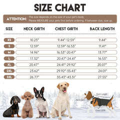 BRKURLEG dog winter coat side view showing two tone warmth and wind resistance