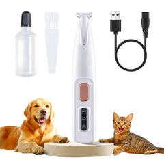 BROCG Dog Paw Trimmer with LED light guiding precise low-light grooming