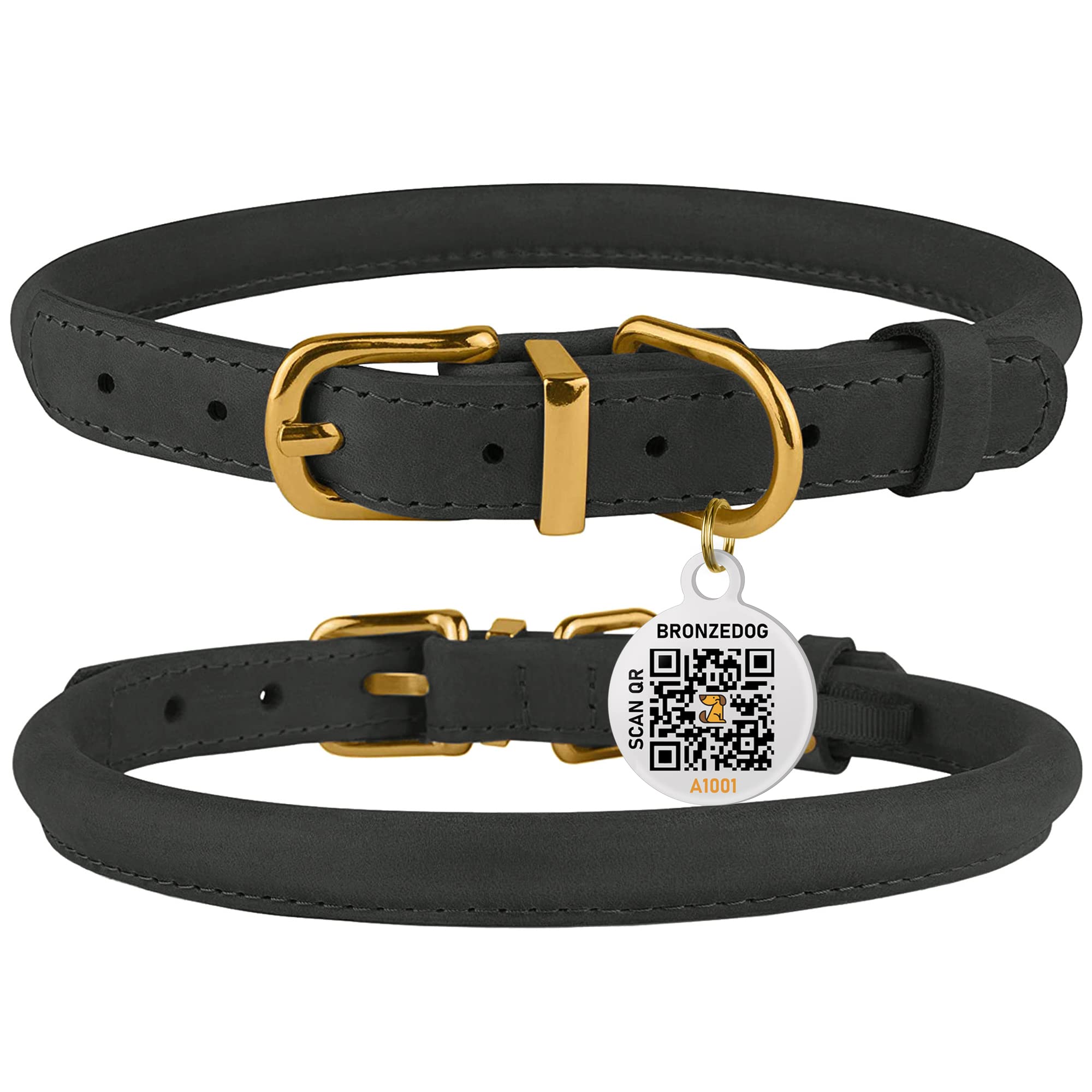 BronzeDog-long-haired-dog-friendly-fit: rounded collar reduces fur tangling for long coats
