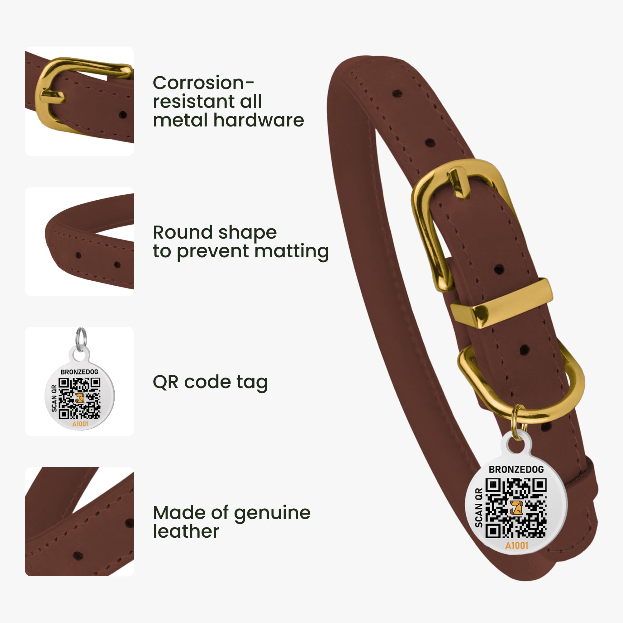 BRONZEDOG Crazy Horse leather texture showing durability and moisture resistance.