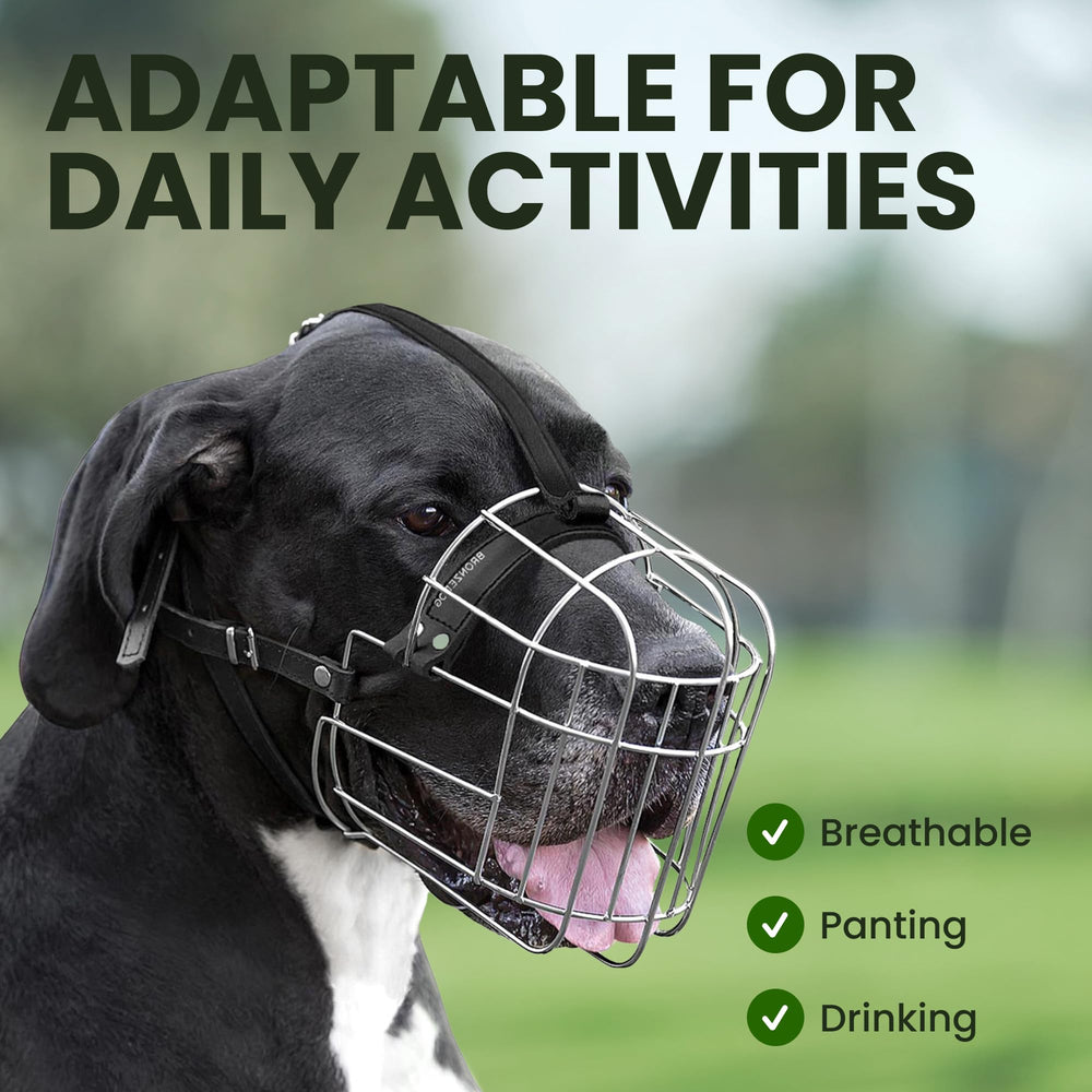 BRONZEDOG large-dog-fit with adjustable straps ensures a secure, personalized fit.