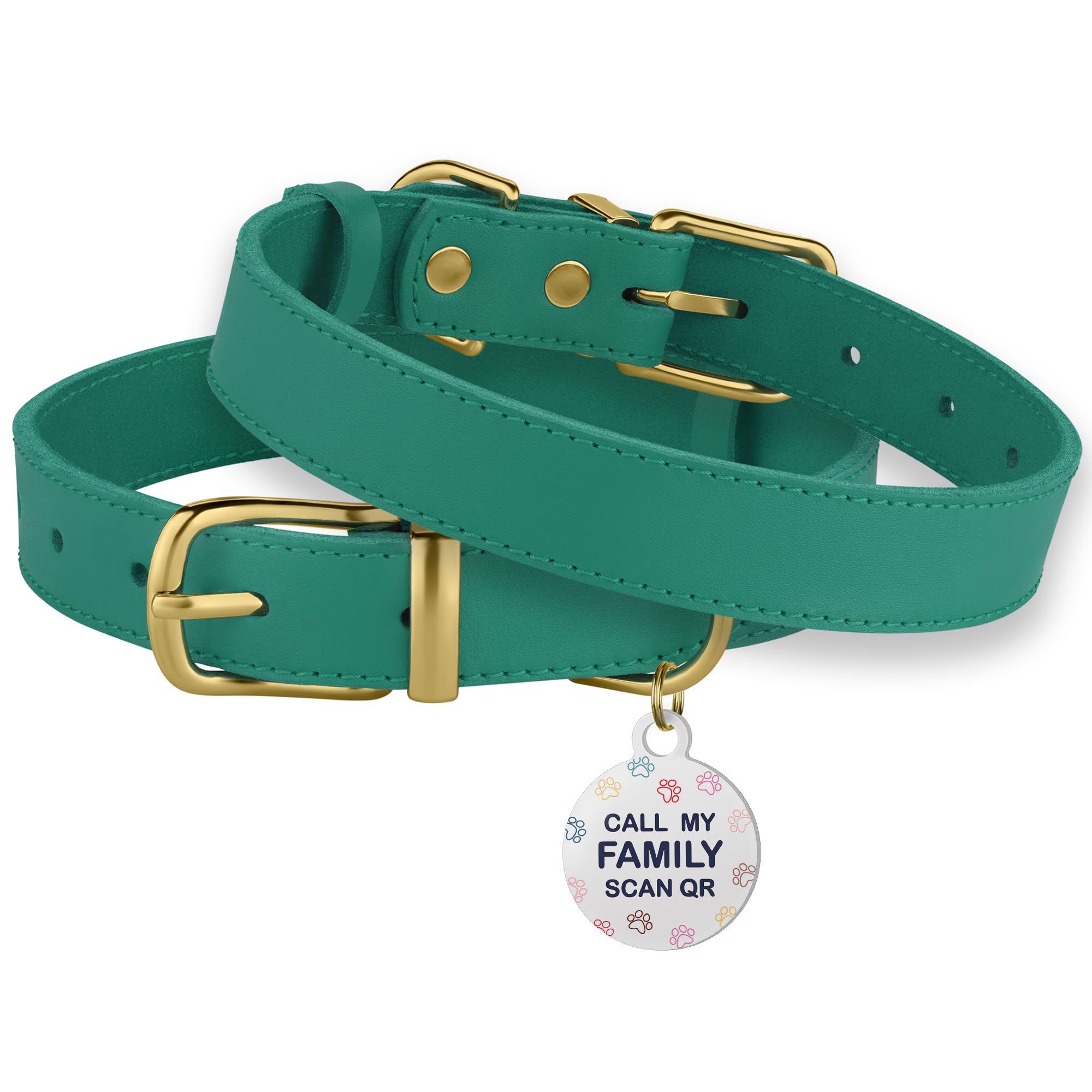 BRONZEDOG handcrafted leather collar showing traditional craft and soft texture.
