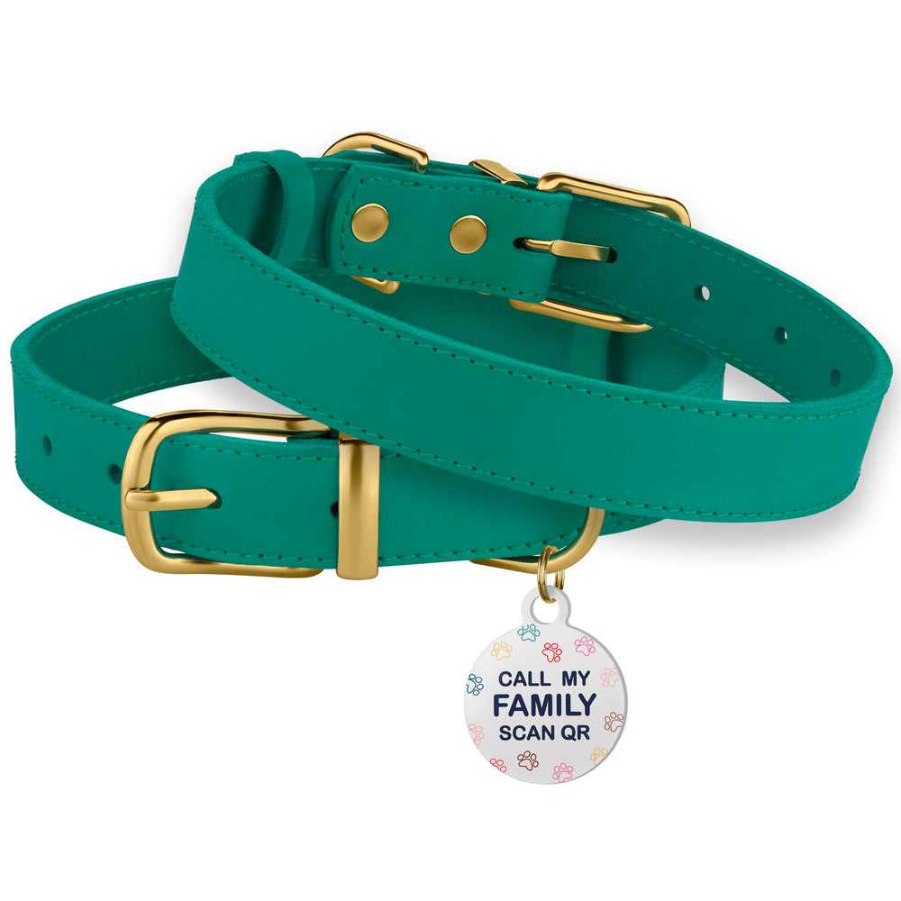 BRONZEDOG handcrafted leather collar showing traditional craft and soft texture.