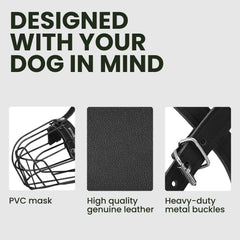 BRONZEDOG breathable-muzzle nose-padding with neoprene for comfy wear.
