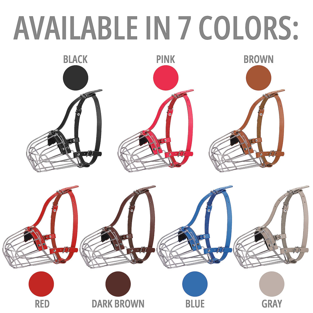 BRONZEDOG metal basket ventilation ensures unrestricted breathing during walks.