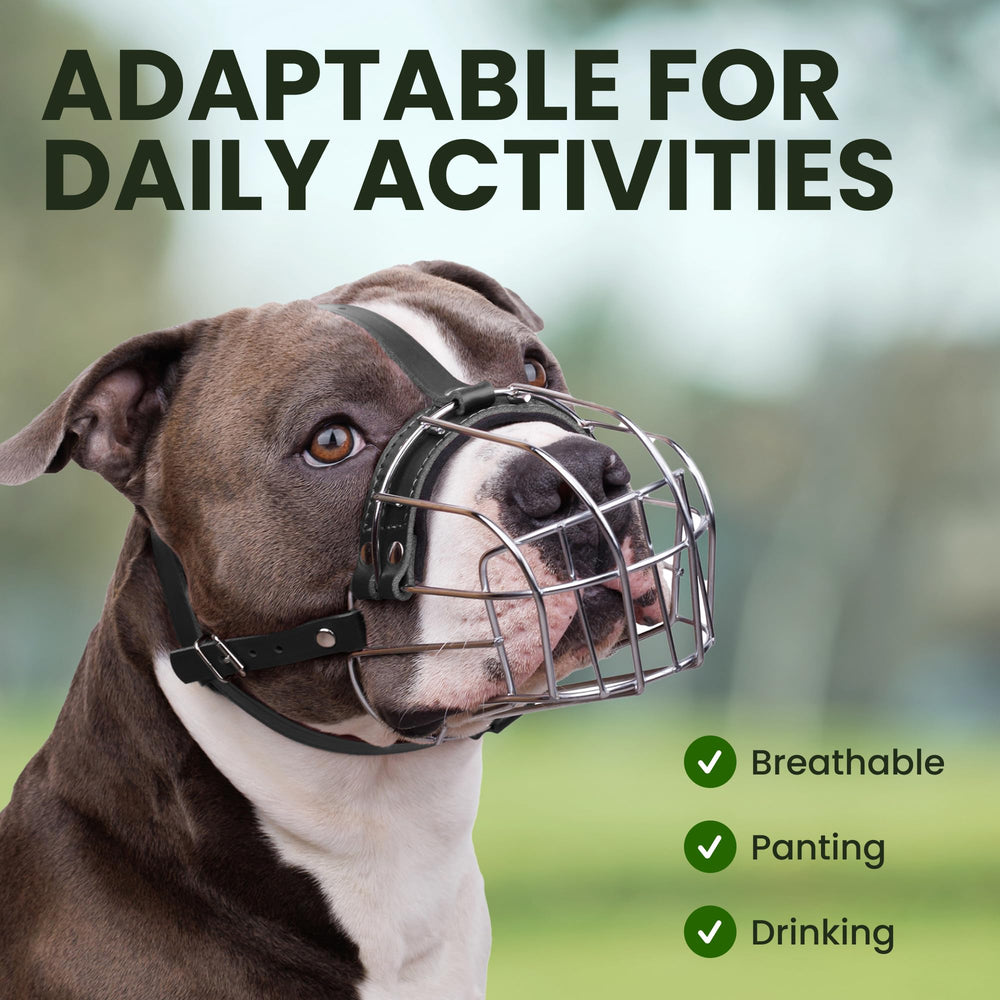 BRONZEDOG Pitbull muzzle nose padding neoprene for snout comfort
