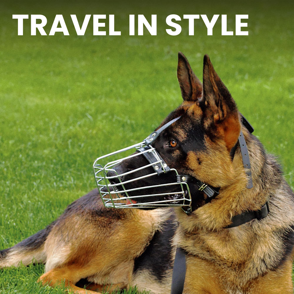 BRONZEDOG secure fit muzzle for medium to large dogs