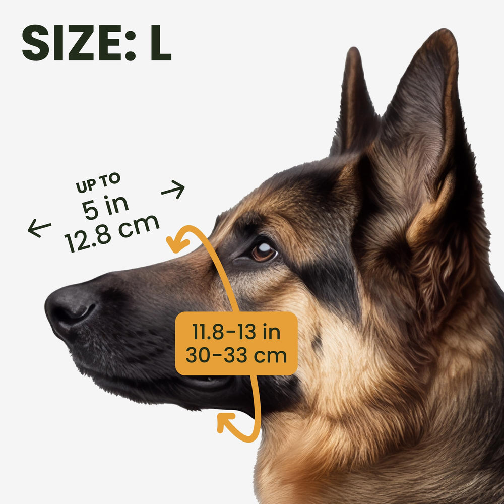 BRONZEDOG muzzle nose padding close-up for comfortable wear.