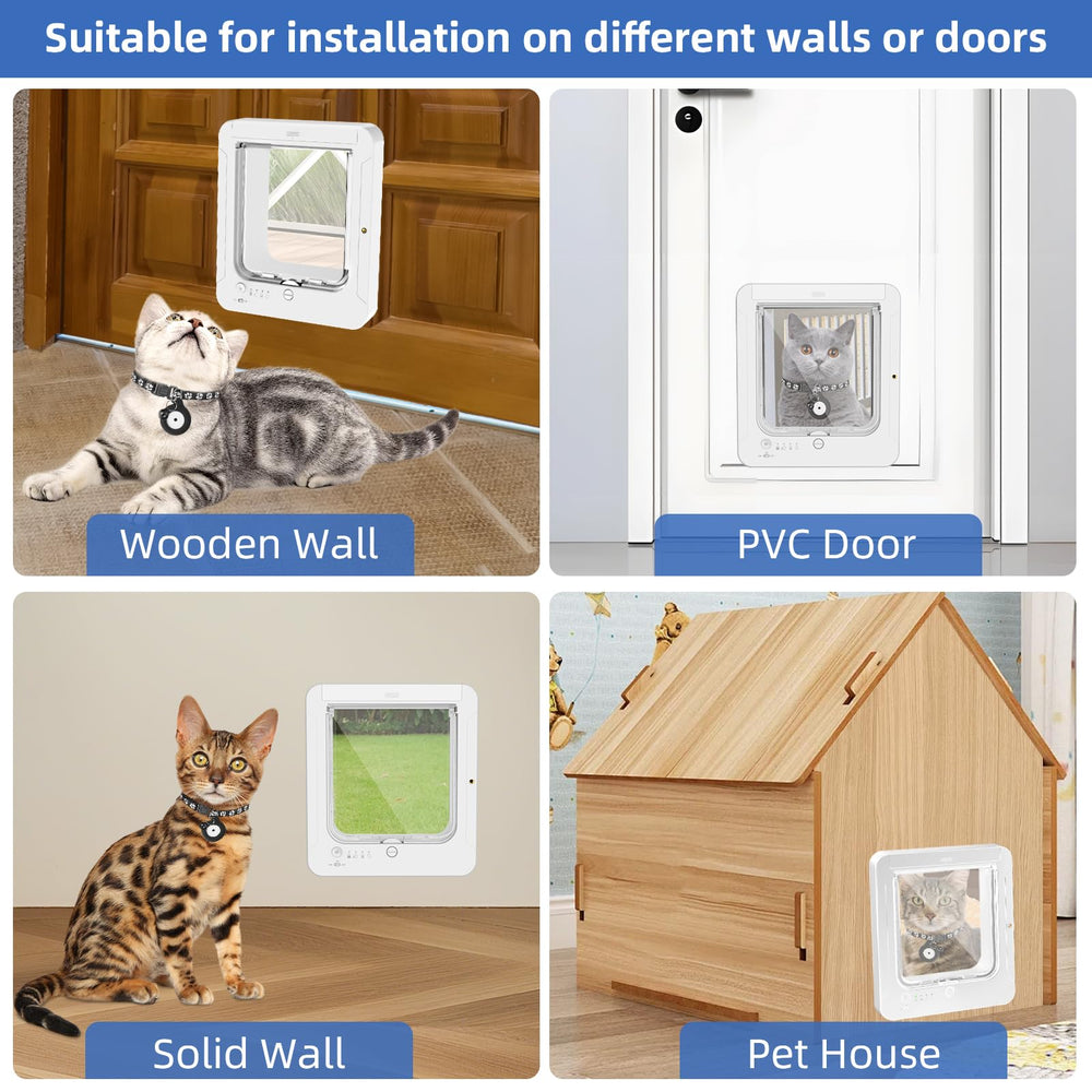 BROTEX Smart Cat Door battery-powered operation with long life expectations.