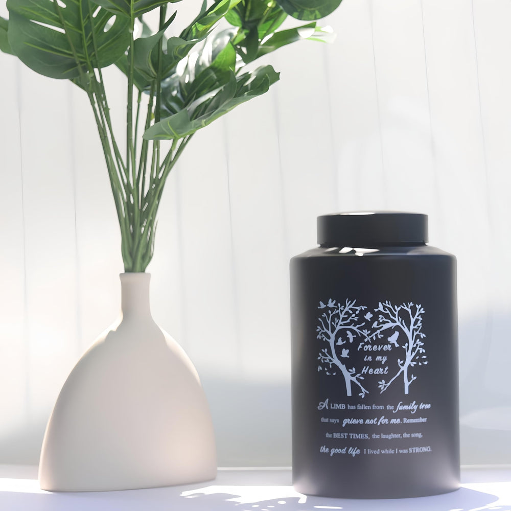 BRUKUSUR compact urn ready for travel or personal keepsake on the go.